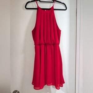 Windsor Vibrant Red Backless Dress